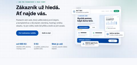 Úvodní stránka webu Stránky na pohodu